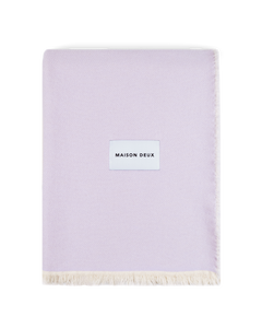 Check Bold Decke Flieder-Waldgrün