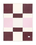 Check Bold Blanket Burgundy Pink