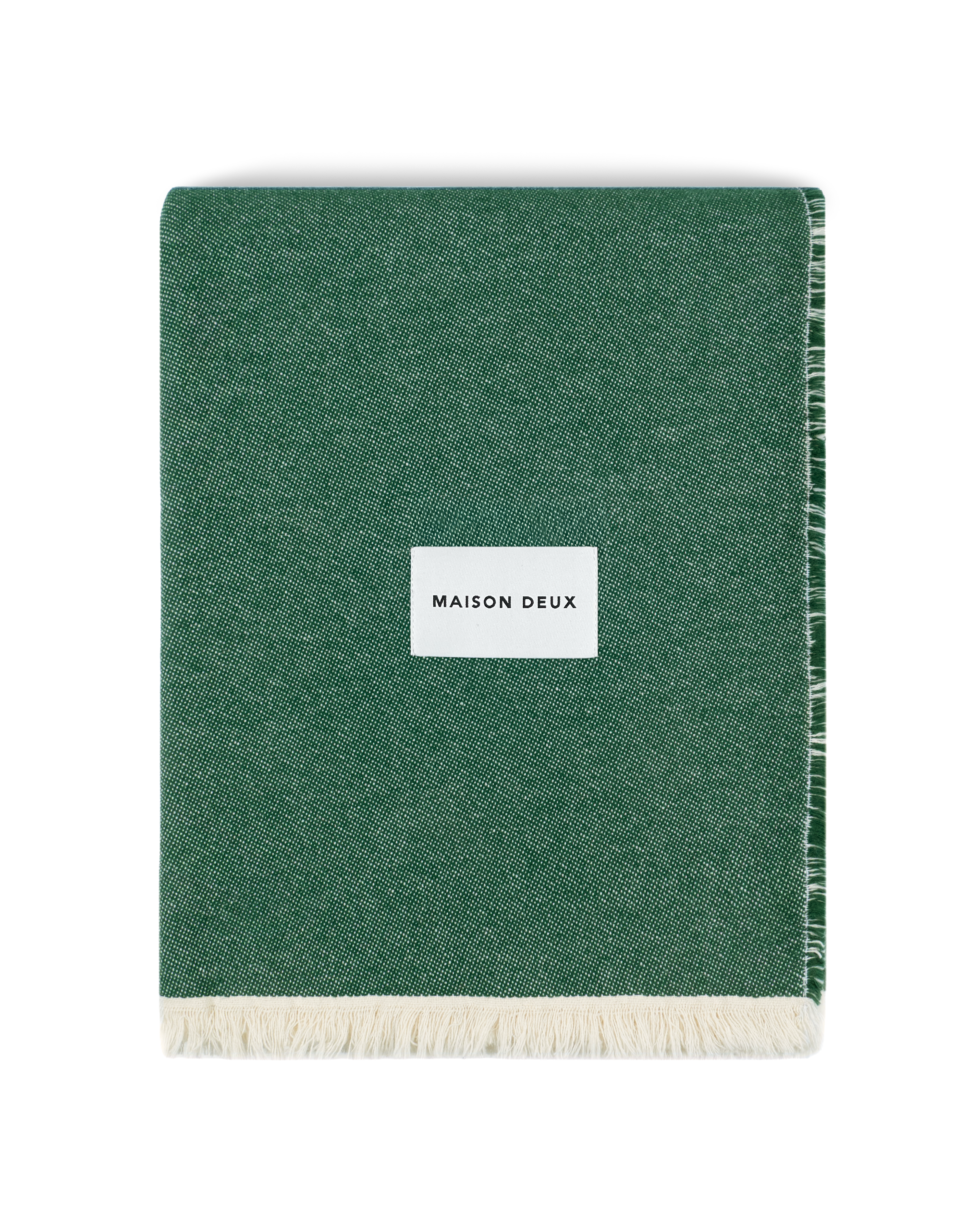 Check Bold Blanket Forest Blue