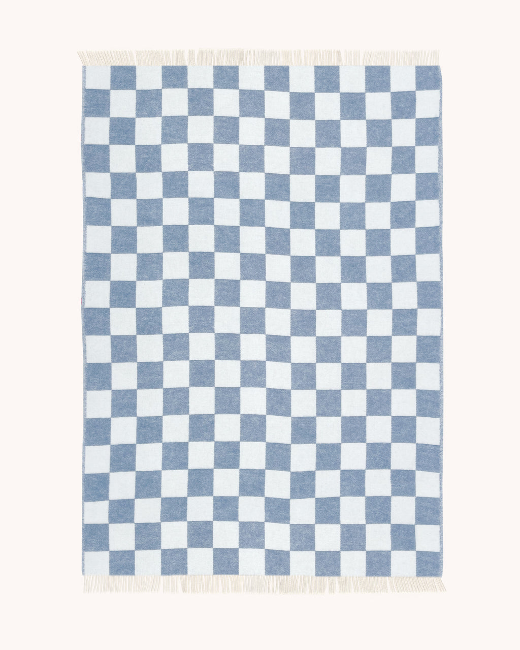 Checkerboard Blanket Wool - Denim Black
