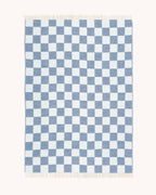 Checkerboard Blanket Wool - Denim Black