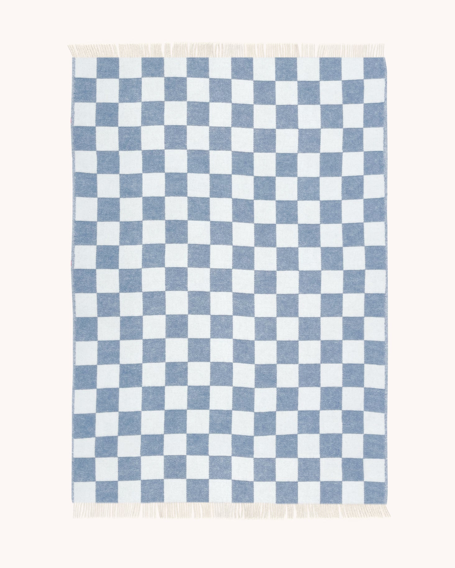 Checkerboard Blanket Wool - Denim Black