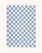 Checkerboard Blanket Wool - Denim Black