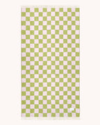 Schachbrettmuster-Decke XL Kiwi-Pink