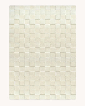 Checkerboard Rug Off White 170 x 240