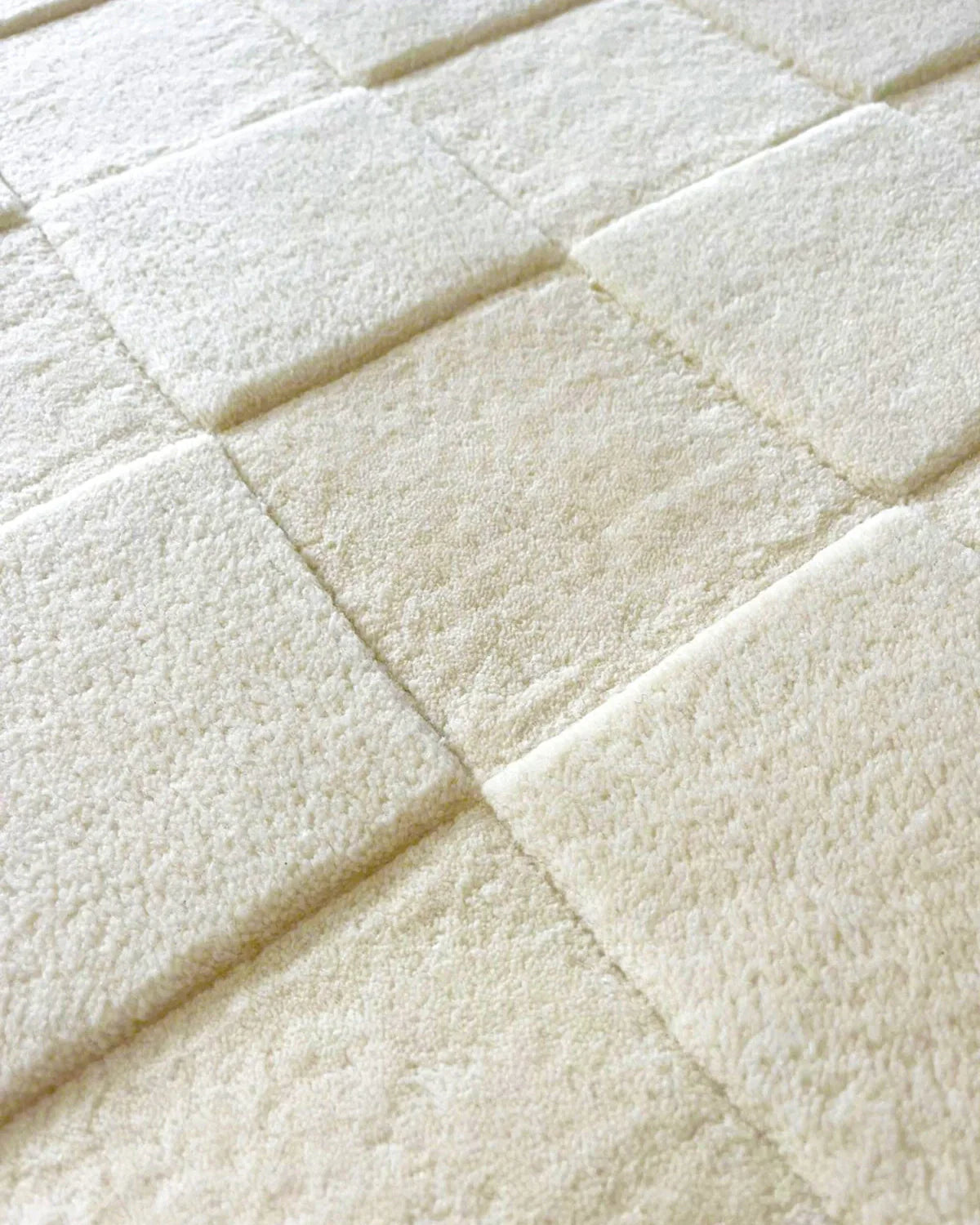 Checkerboard Rug Off White