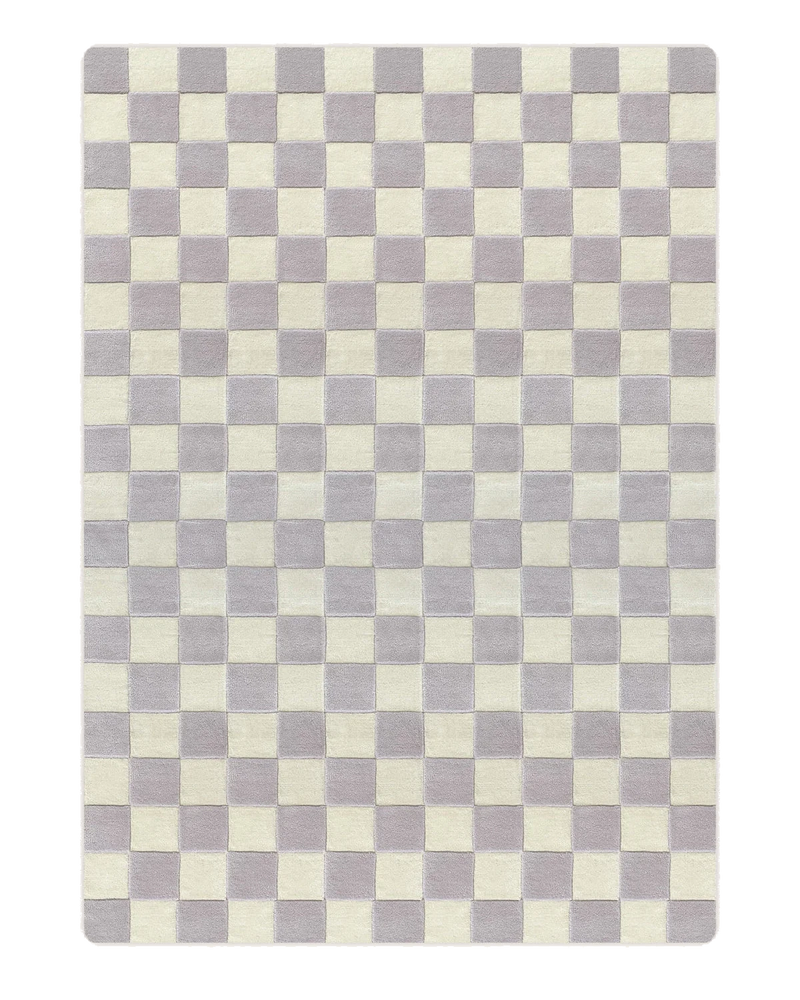 Tapis Damier Lilas 170 x 240 cm