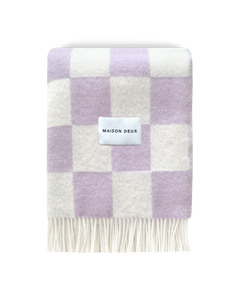 Plaid Damier Lilas Blanc