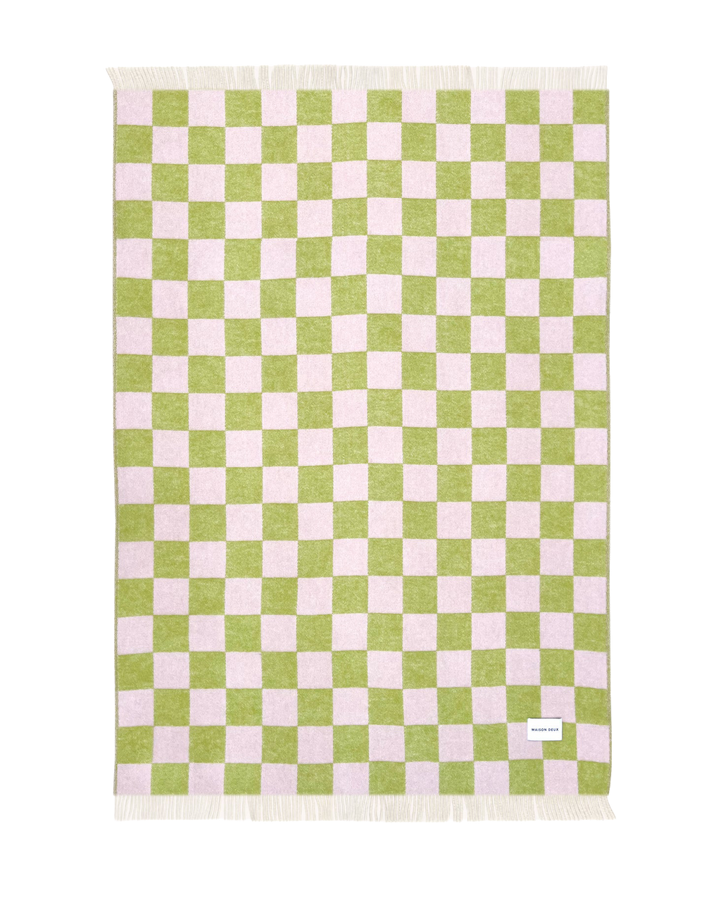 Plaid Checkerboard Kiwi Rose XL
