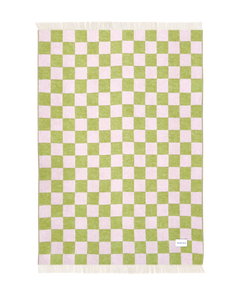 Checkerboard Blanket Kiwi Pink