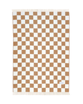 Checkerboard Blanket Terra White