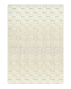 Checkerboard Rug Off White 170 x 240 cm