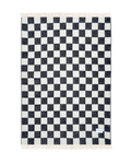 Checkerboard Blanket Black White XL