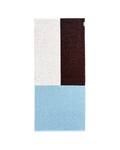 Color Block Rug Burgundy Blue 70 x 150 cm
