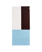 Color Block Rug Burgundy Blue 70 x 150 cm
