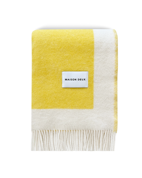 Color Block Blanket No.2 Yellow – Maison Deux