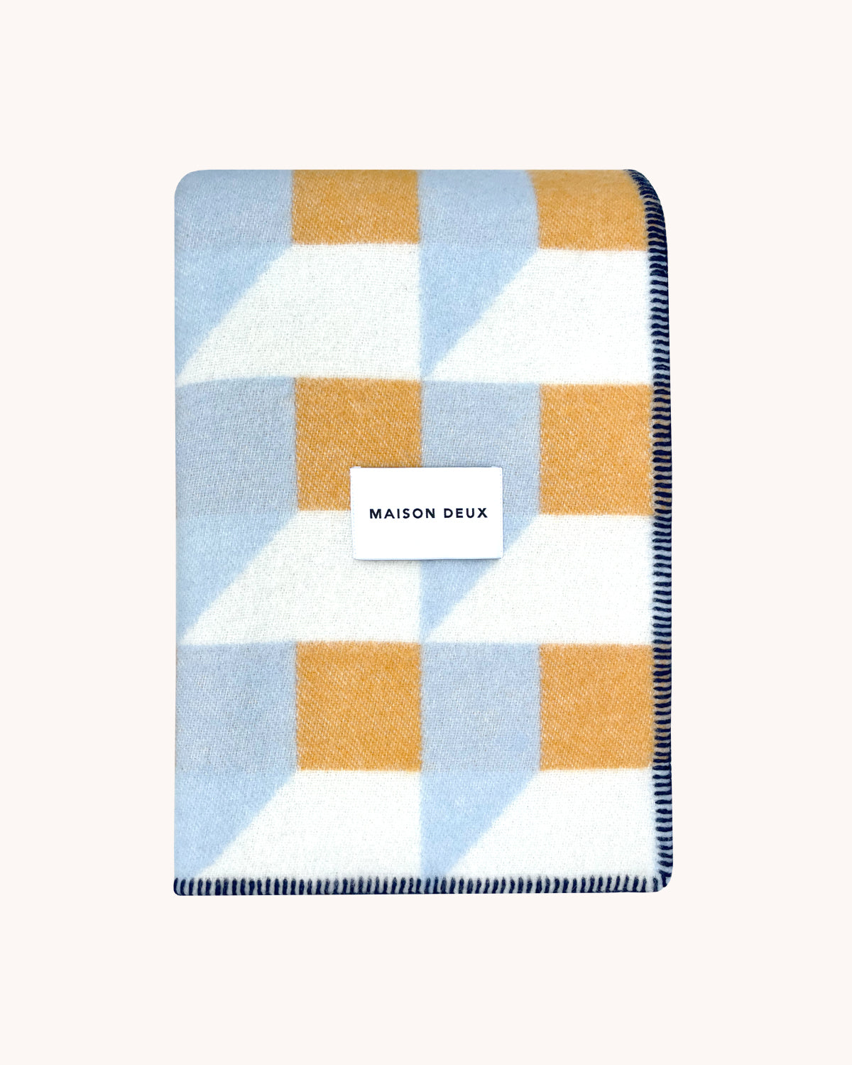 Cubics Blanket Blue Honey