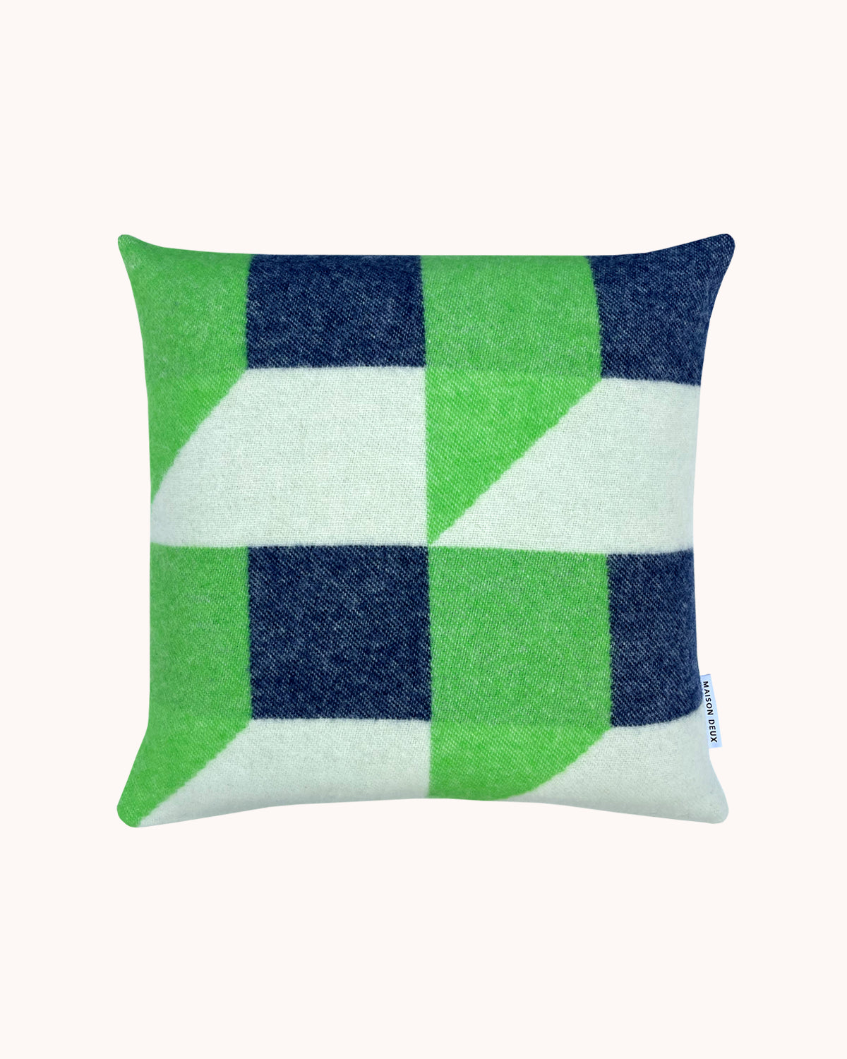 Cubics Cushion Cover Apple Navy