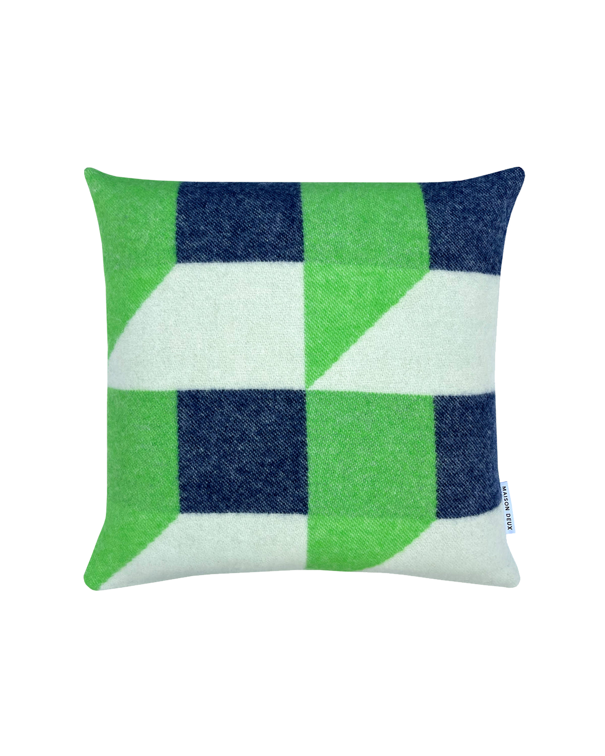 Cubics Cushion Cover Apple Navy