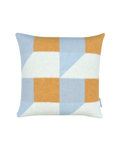 Cubics Cushion Cover Blue Honey