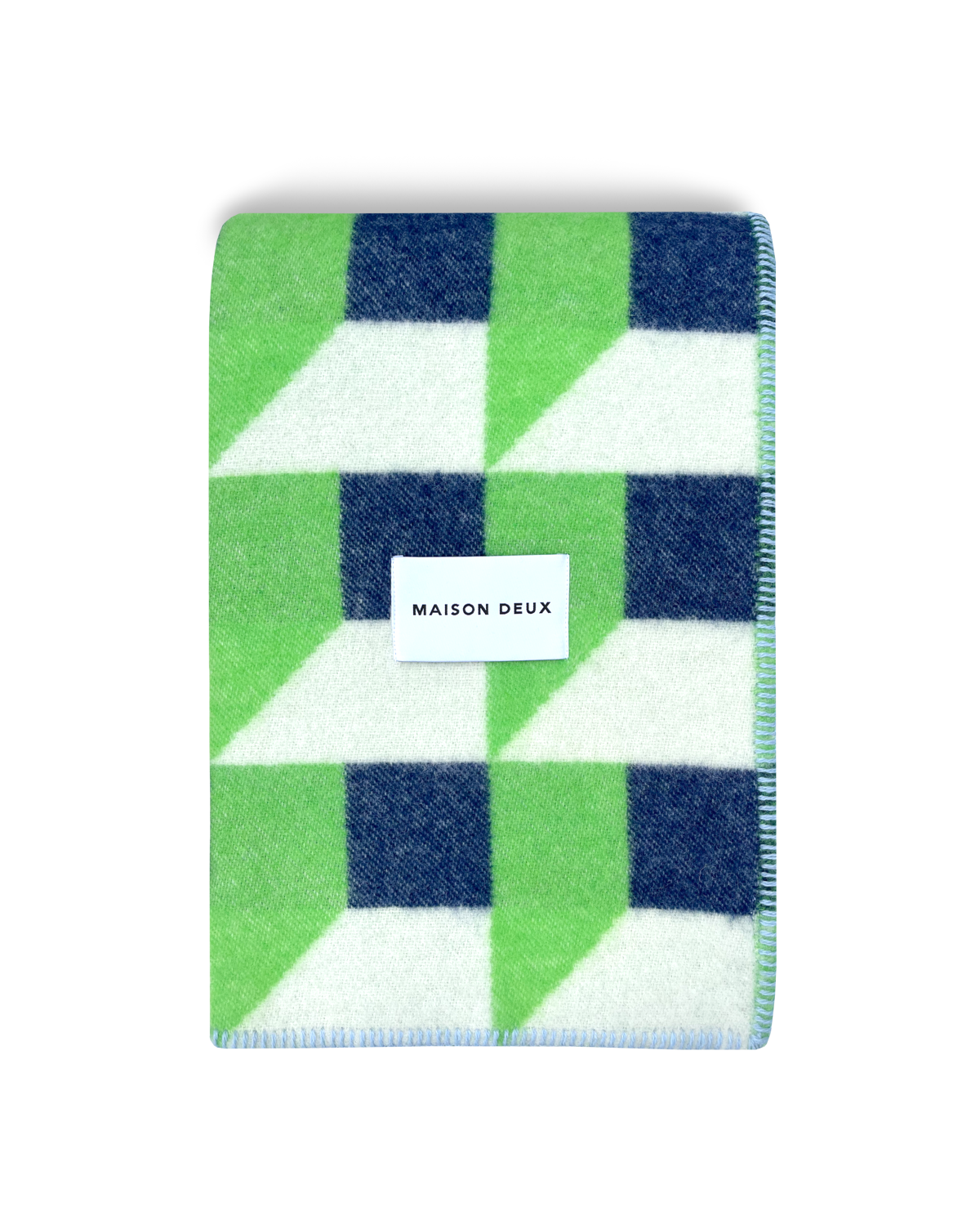 Cubics Blanket Apple Navy
