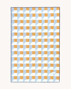 Kubussen Plaid Blauw Honing