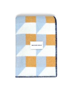 Cubics Decke Blau-Honig