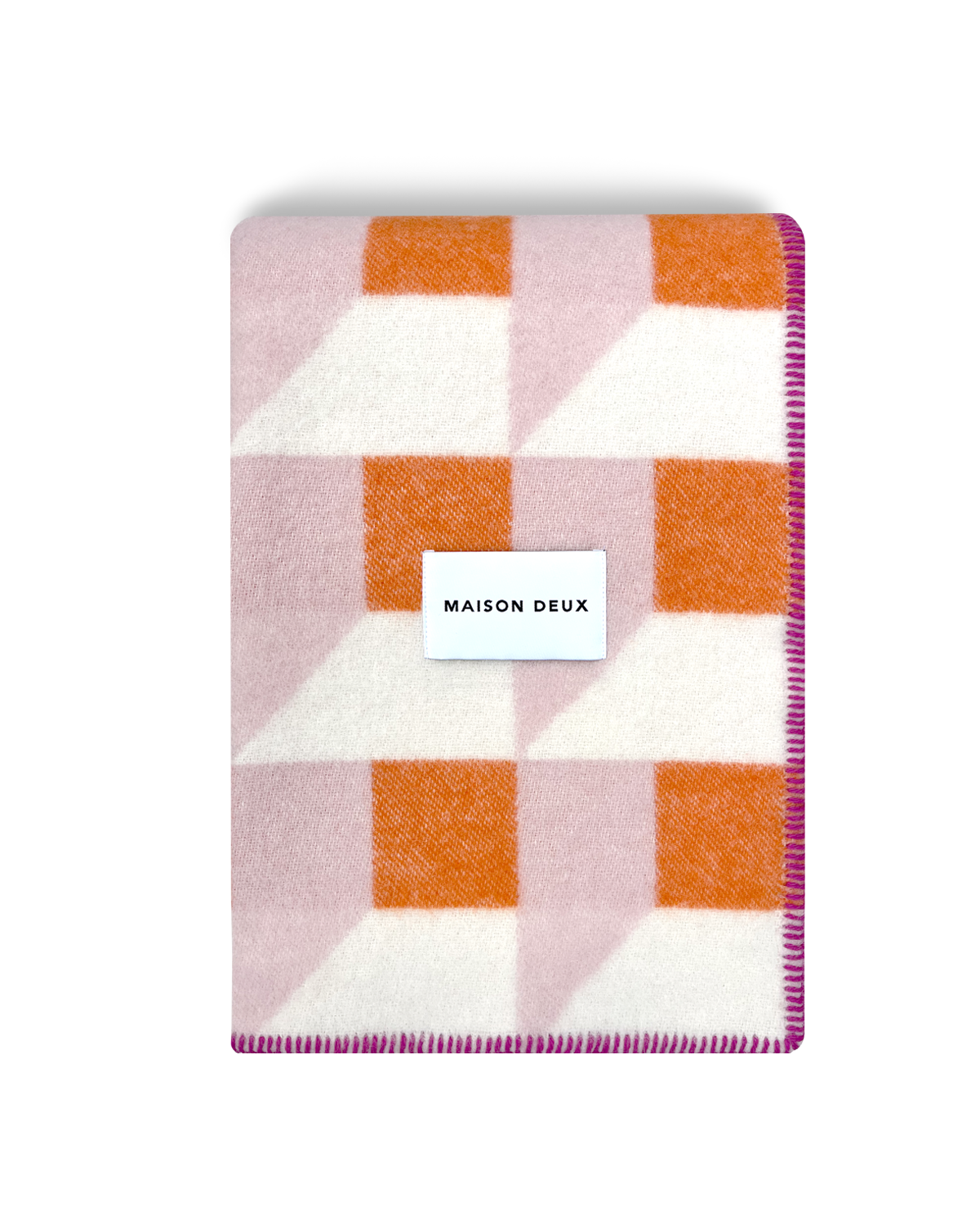 Cubics Blanket Pink Carrot