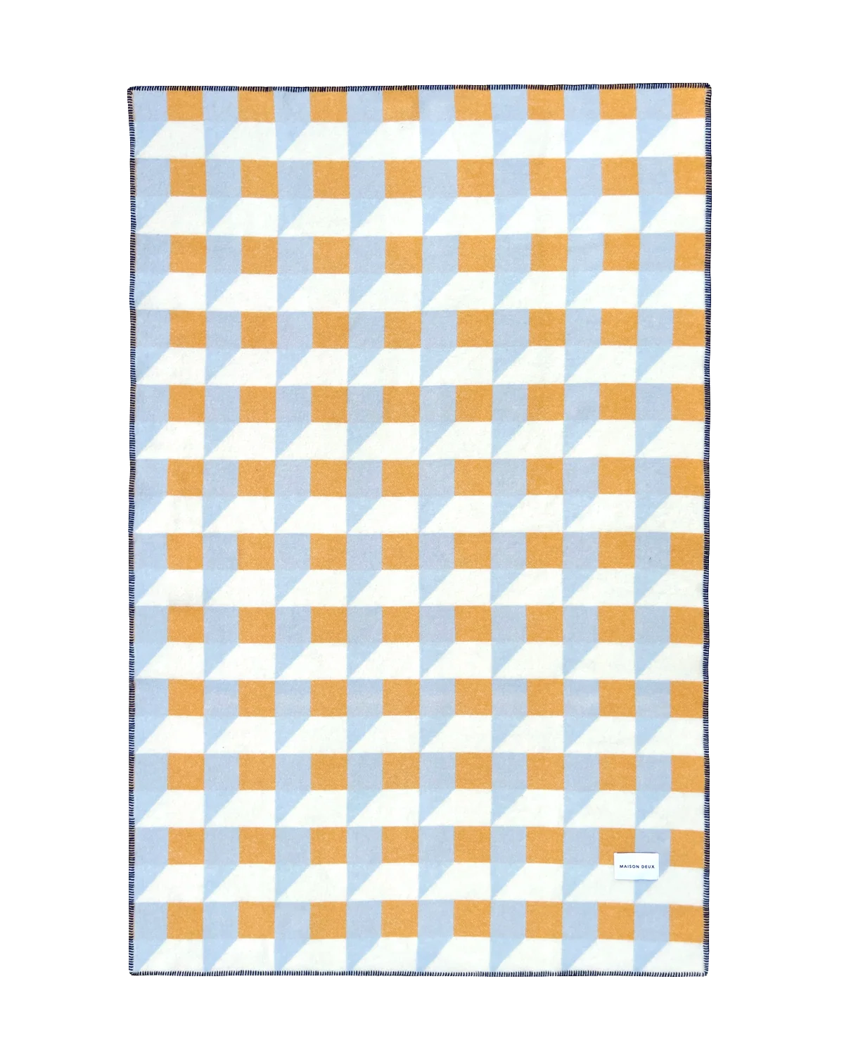 Cubics Blanket Blue Honey