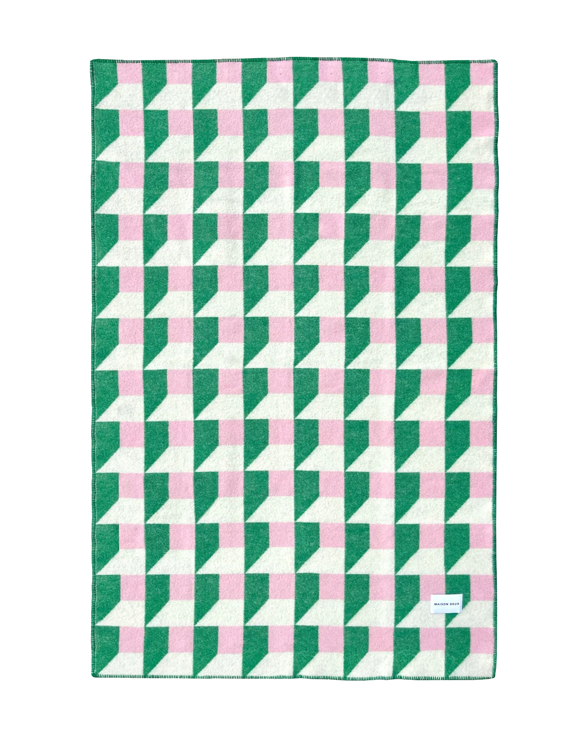 Kubussen Plaid Gras Roze