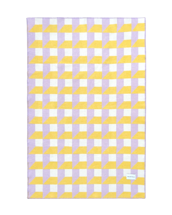 Cubics Blanket Lilac Sun