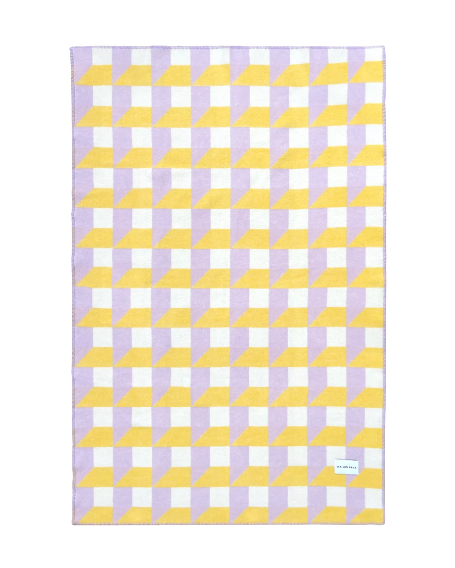 Cubics Blanket Lilac Sun