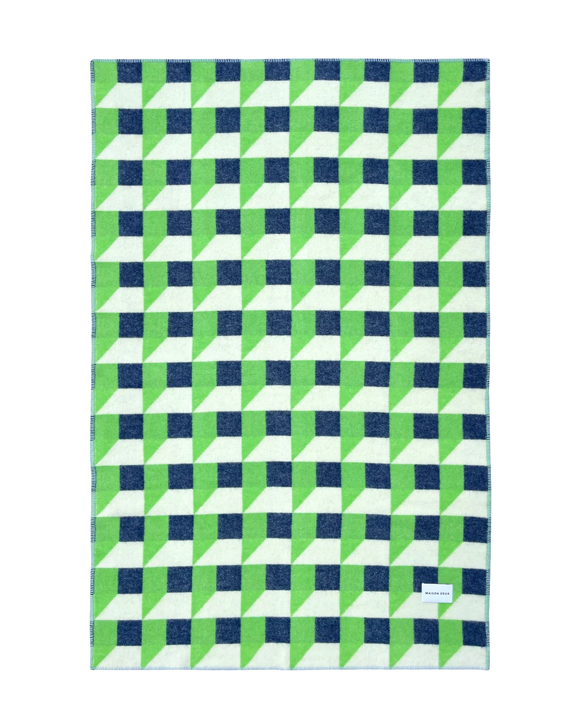 Cubics Blanket Apple Navy