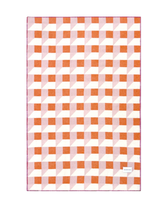 Cubics Blanket Pink Carrot