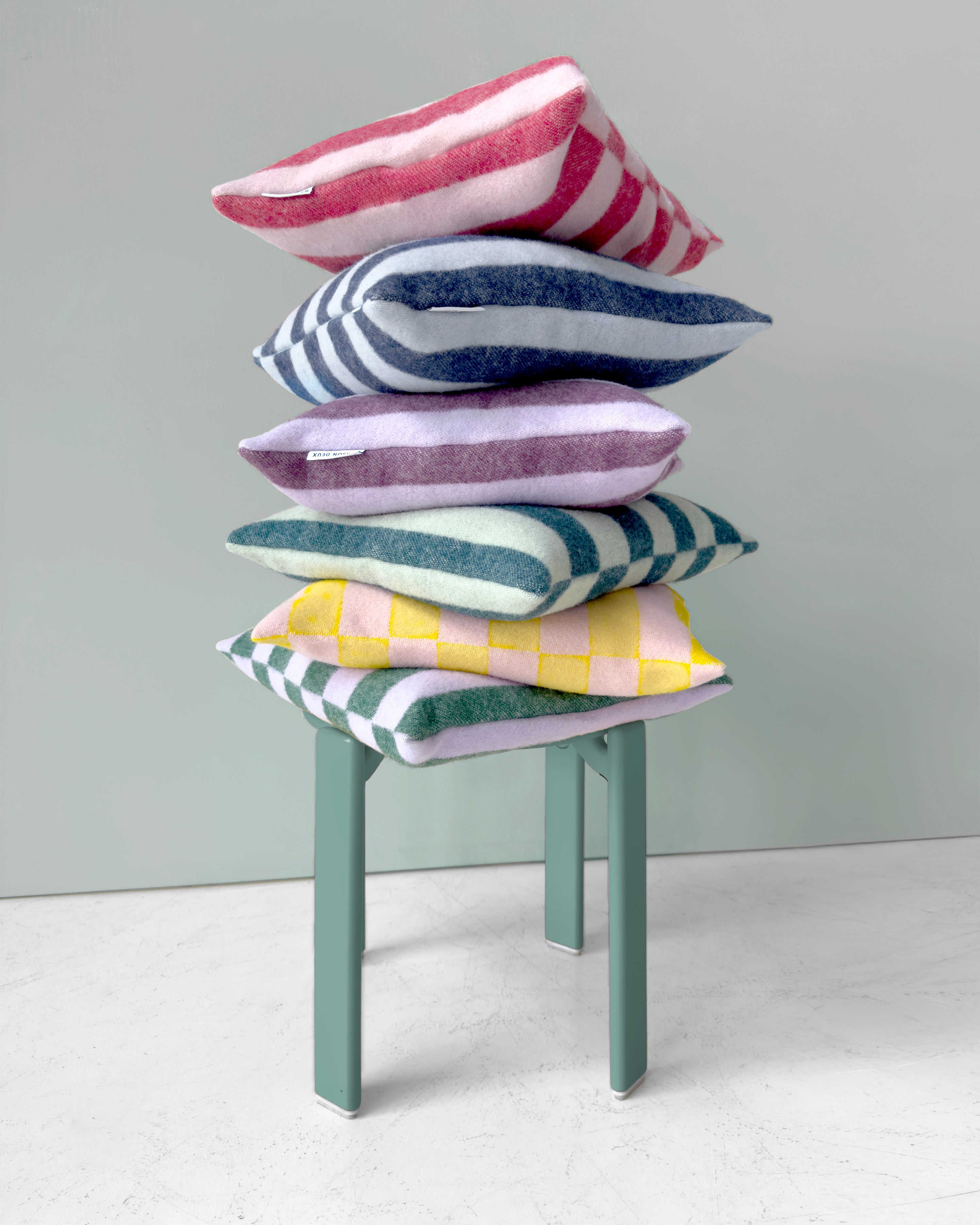 maid France cushion ドガ Candy Wrap Cushion Cover Lilac Green – Maison Deux