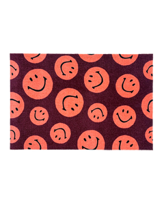 Smiley® X Maison Deux Doormat Bordo Coral