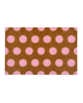 Puffy Polka Doormat Toffee Pink