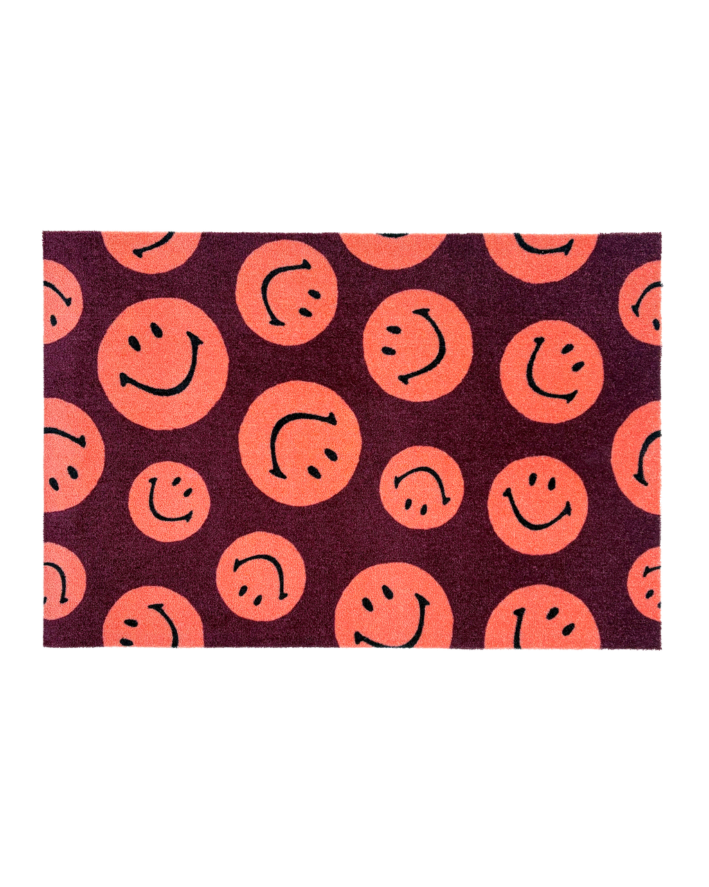 (SAMPLE) Smiley® | Maison Deux Doormat Bordo Coral