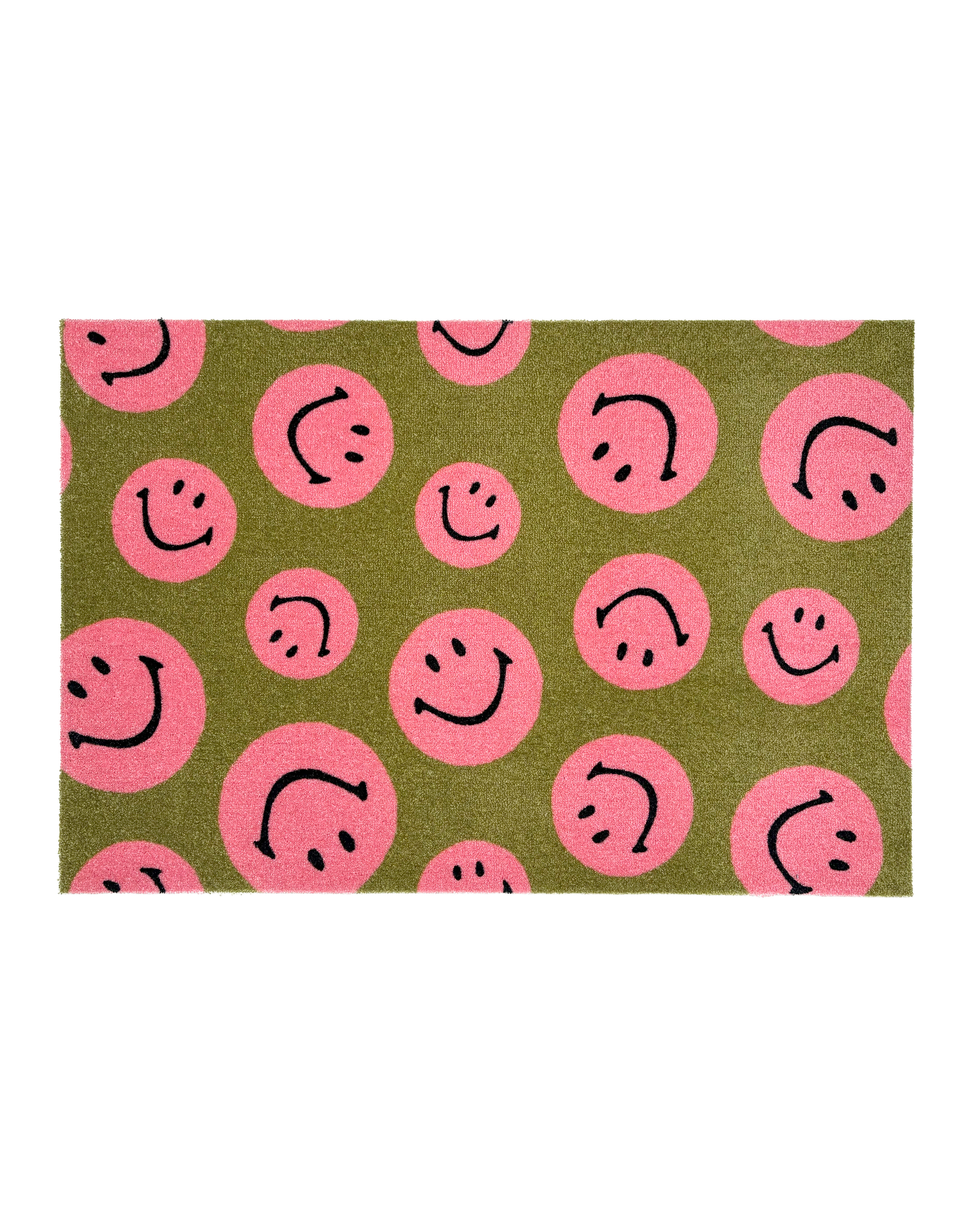 Smiley® X Maison Deux Doormat Olive Pink