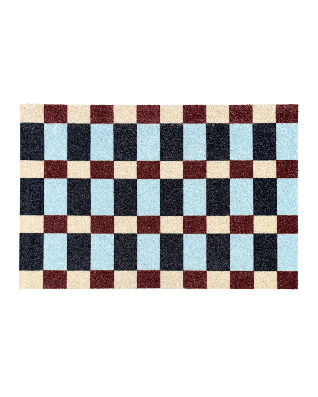 Design Custom Size Doormat Lobby Check Helsinki | Maison Deux