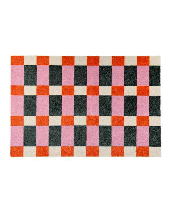 Lobby Check Doormat Mexico