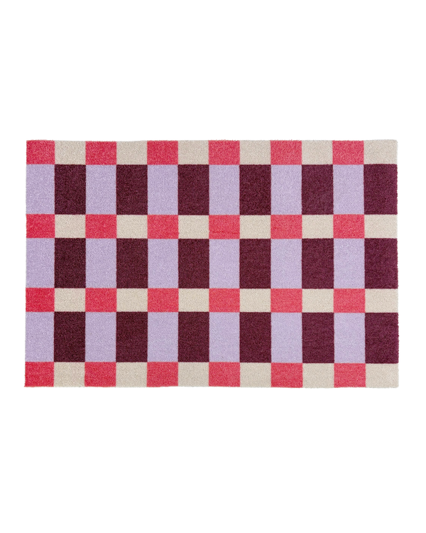 Lobby Check Doormat Paris