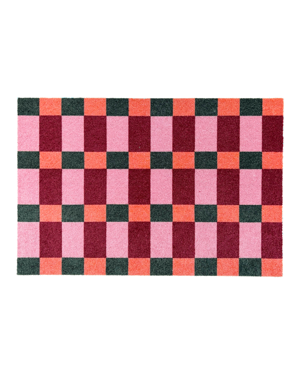 Lobby Check Doormat Rio