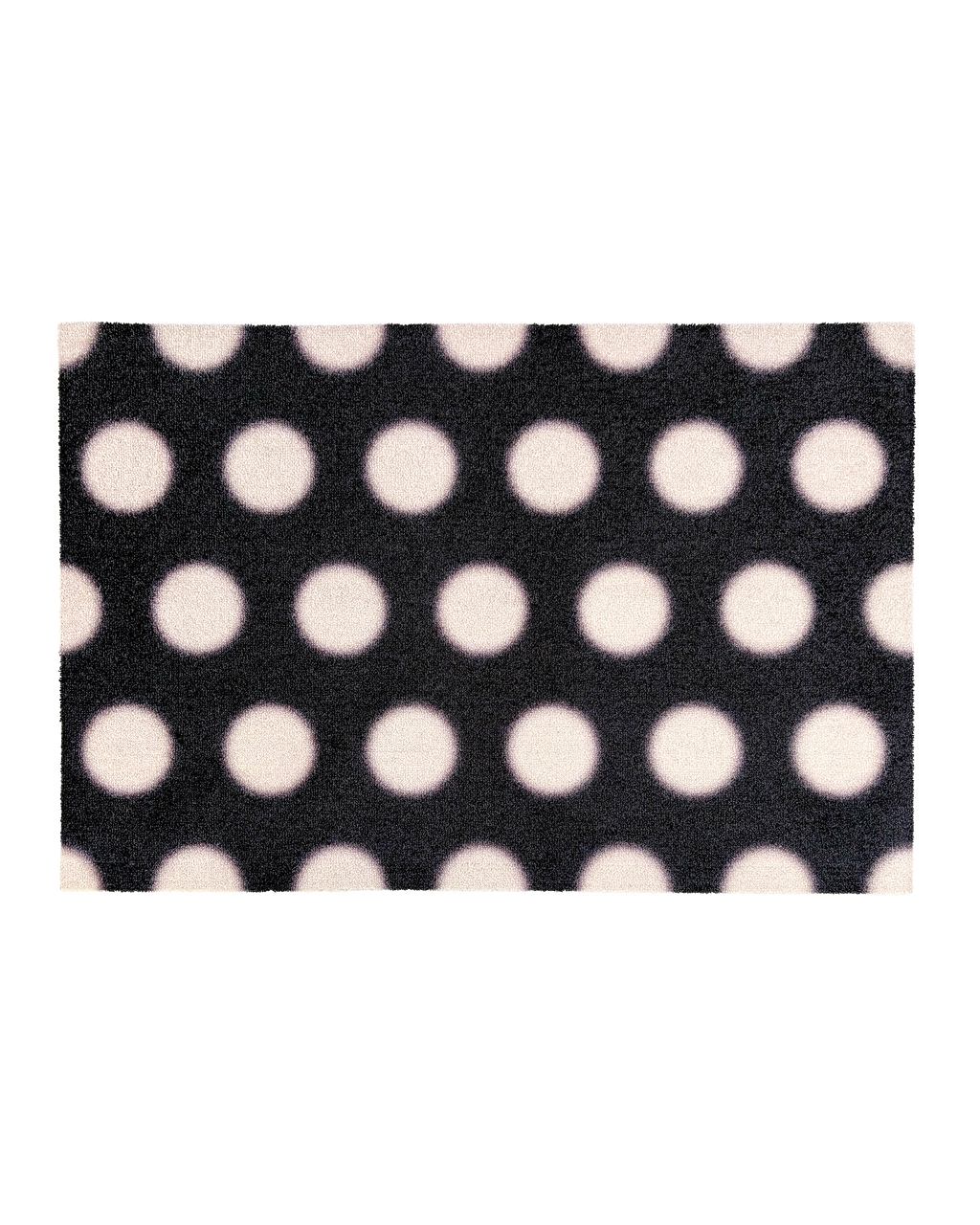 Design Custom Size Doormat Puffy Polka Black Vanilla | Maison Deux