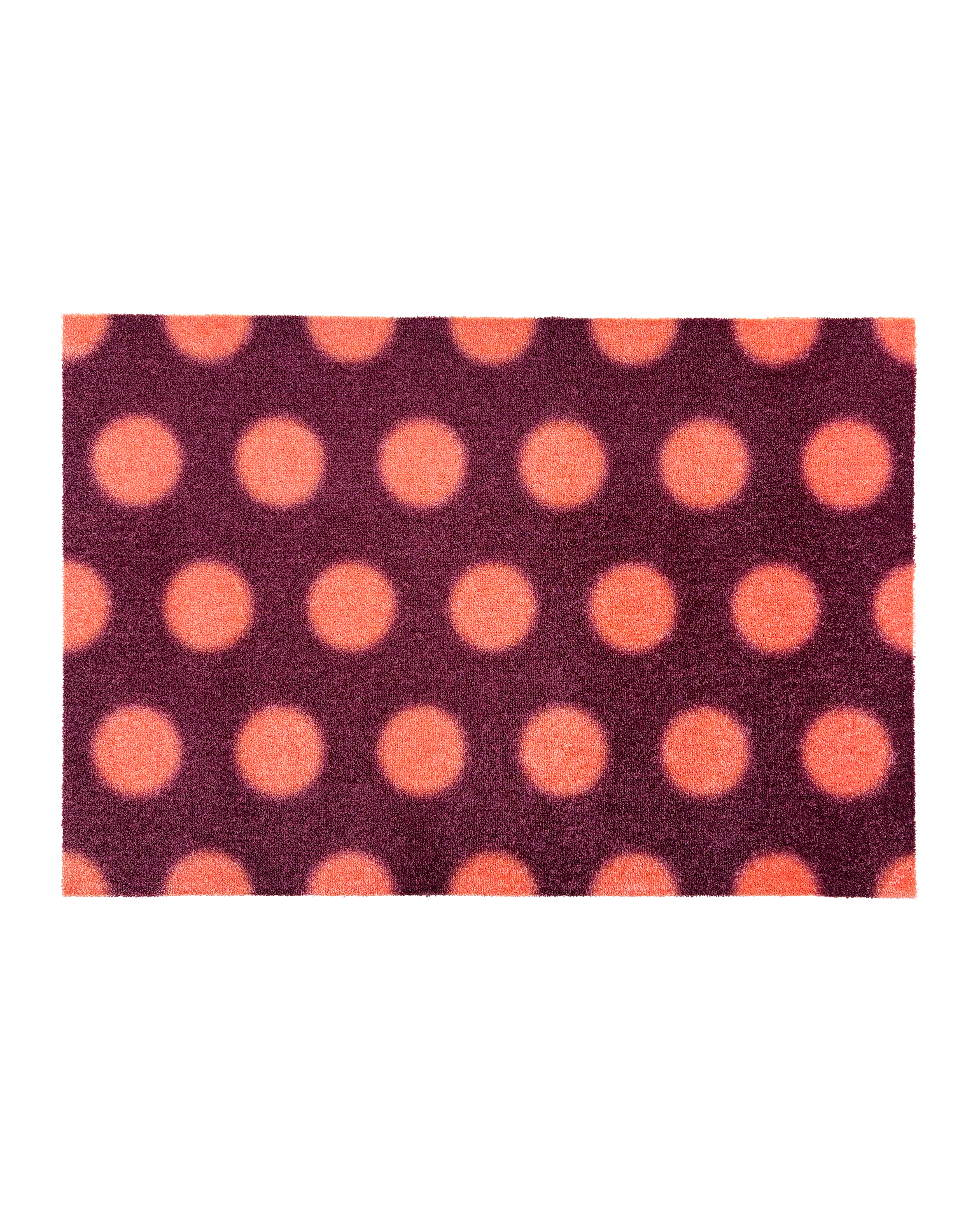 Design Custom Size Doormat Puffy Polka Burgundy Coral | Maison Deux