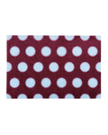 Design Custom Size Doormat Puffy Polka Burgundy Light Blue | Maison Deux