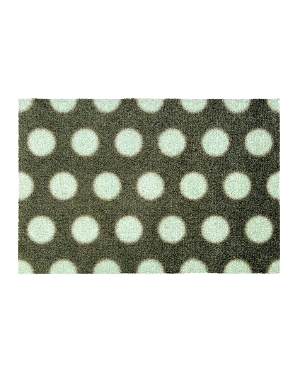 Design Custom Size Doormat Puffy Polka Olive Sage | Maison Deux