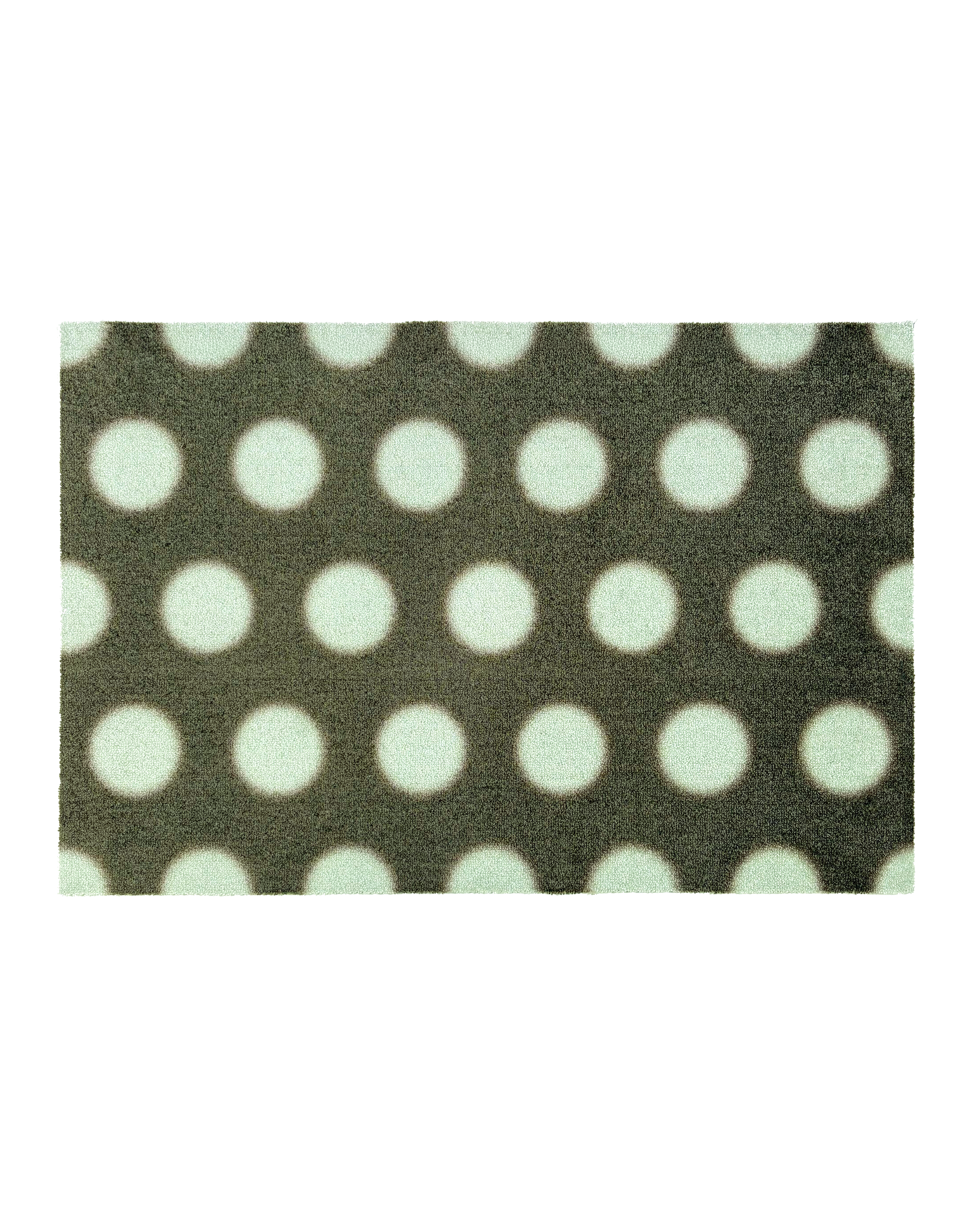 Design Custom Size Doormat Puffy Polka Olive Sage | Maison Deux