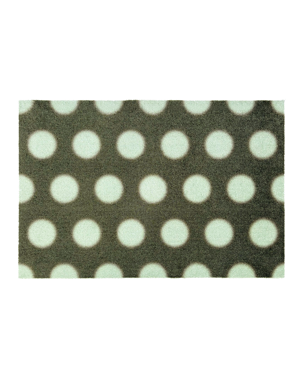 Puffy Polka Doormat Olive Sage