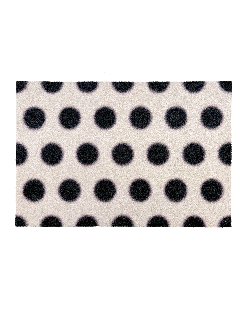 Design Custom Size Doormat Puffy Polka Vanilla Black | Maison Deux
